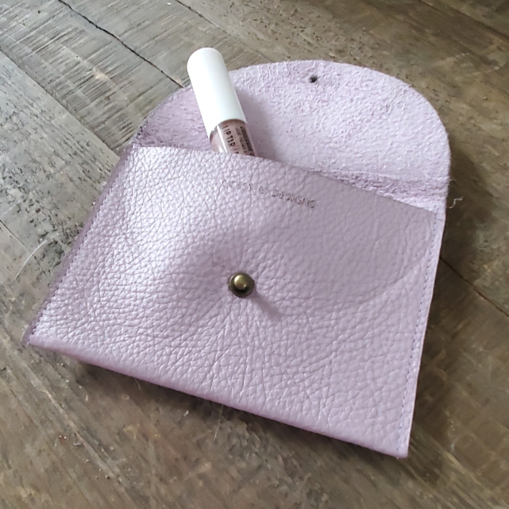 Molly M Designs Leather Pouch Wallet in Lilac! NEW